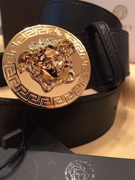 are versace belts real gold